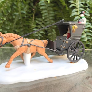 希少◆Department 56 ヘリテージビレッジ 馬車 置物 ヴィンテージ Dickens Village Horse and Carriage - Etsy
