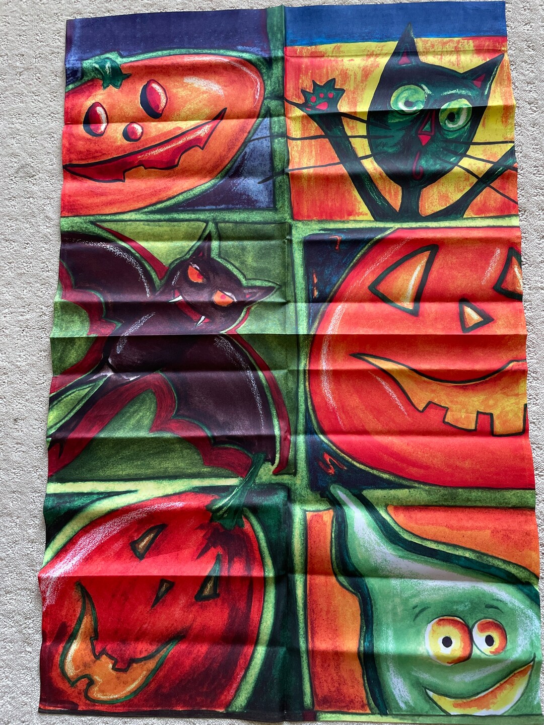 Vintage Cute Halloween Outdoor Flag by Jetmax International Modern Art ...
