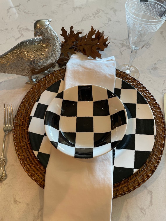 Plates Dining & Serving Kitchen & Dining Royal Stafford checker dinner plates