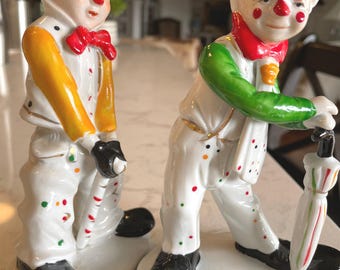 Cevik Clown Figurine USED ピエロ陶器人形置物 - メルカリ
