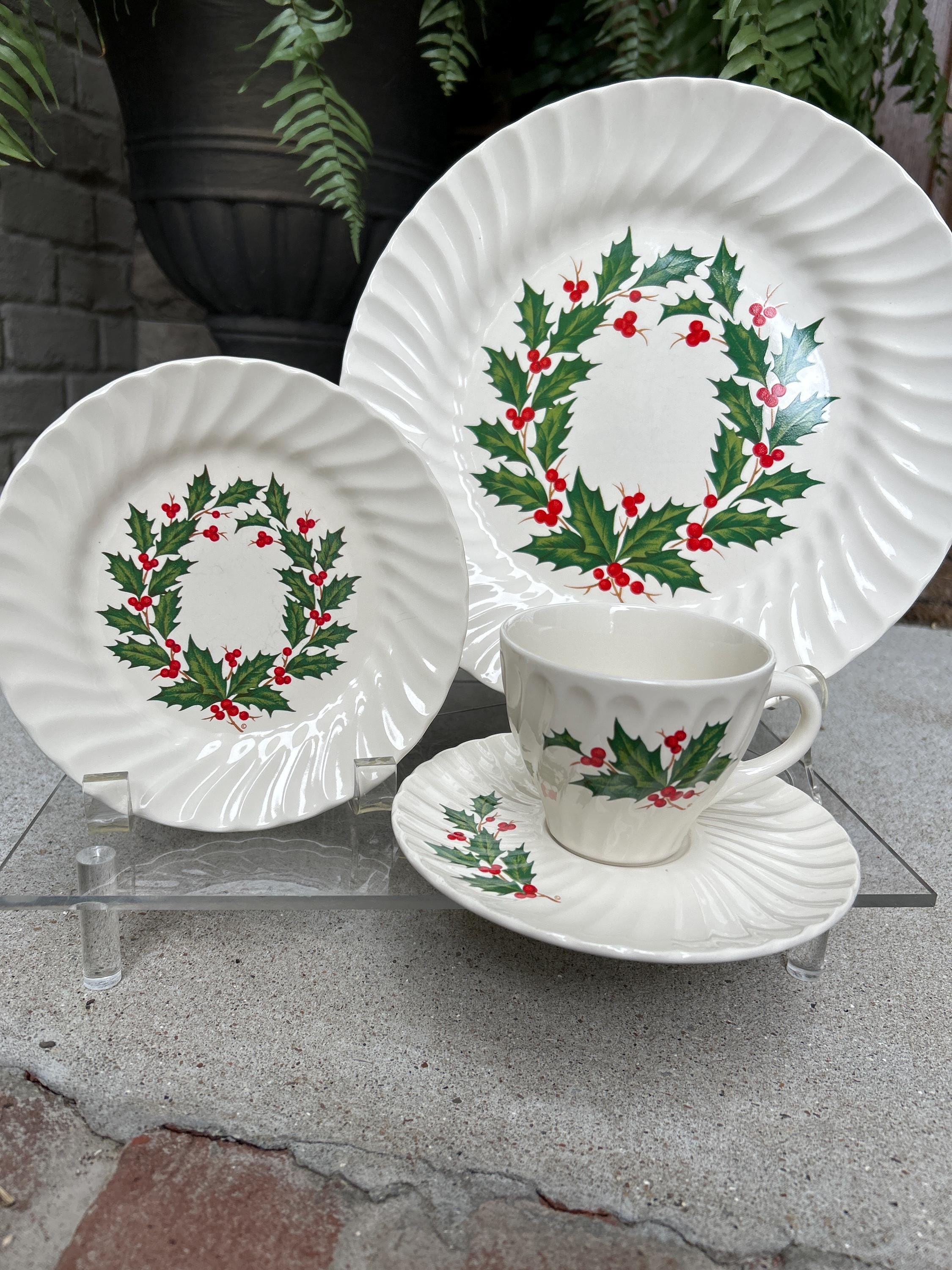 Vintage Christmas 'holly Berry Swirl' Made in Japan for SCIO