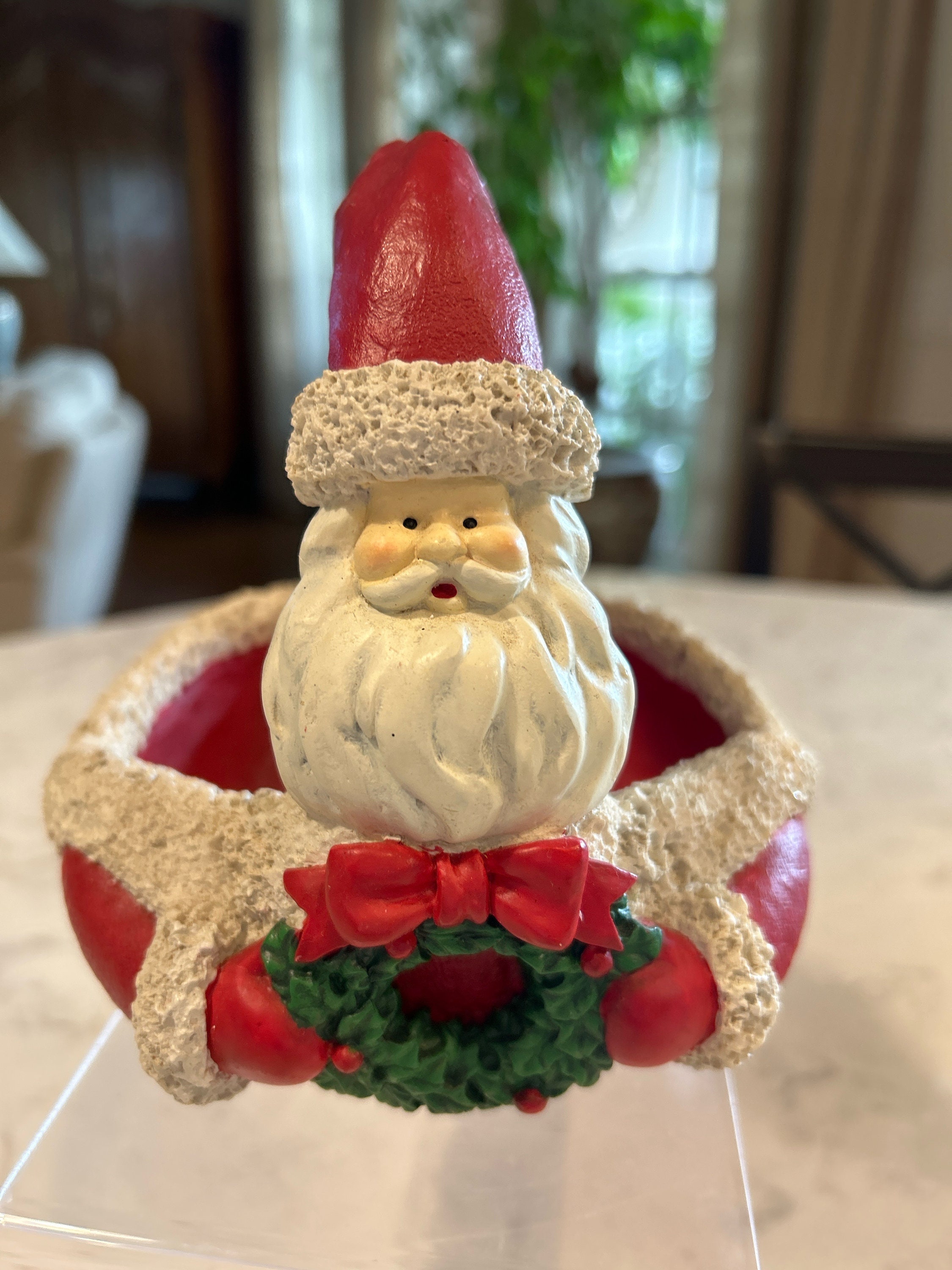 クリスマス dept 56 santa claus Department 56 Christmas Santa Claus, Resin Santa Candy Dish, Bowl