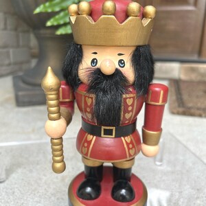 Vintage Zim's Nutcracker Candle Holder, 1986 Wooden Nutcracker, Faux Fur, Hand Painted, Eary Zim's Nutcracker, Hard To Find!