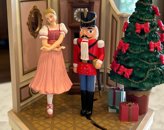 Vintage Christmas the Nutcracker Suite Animated Enesco Music Box 1986