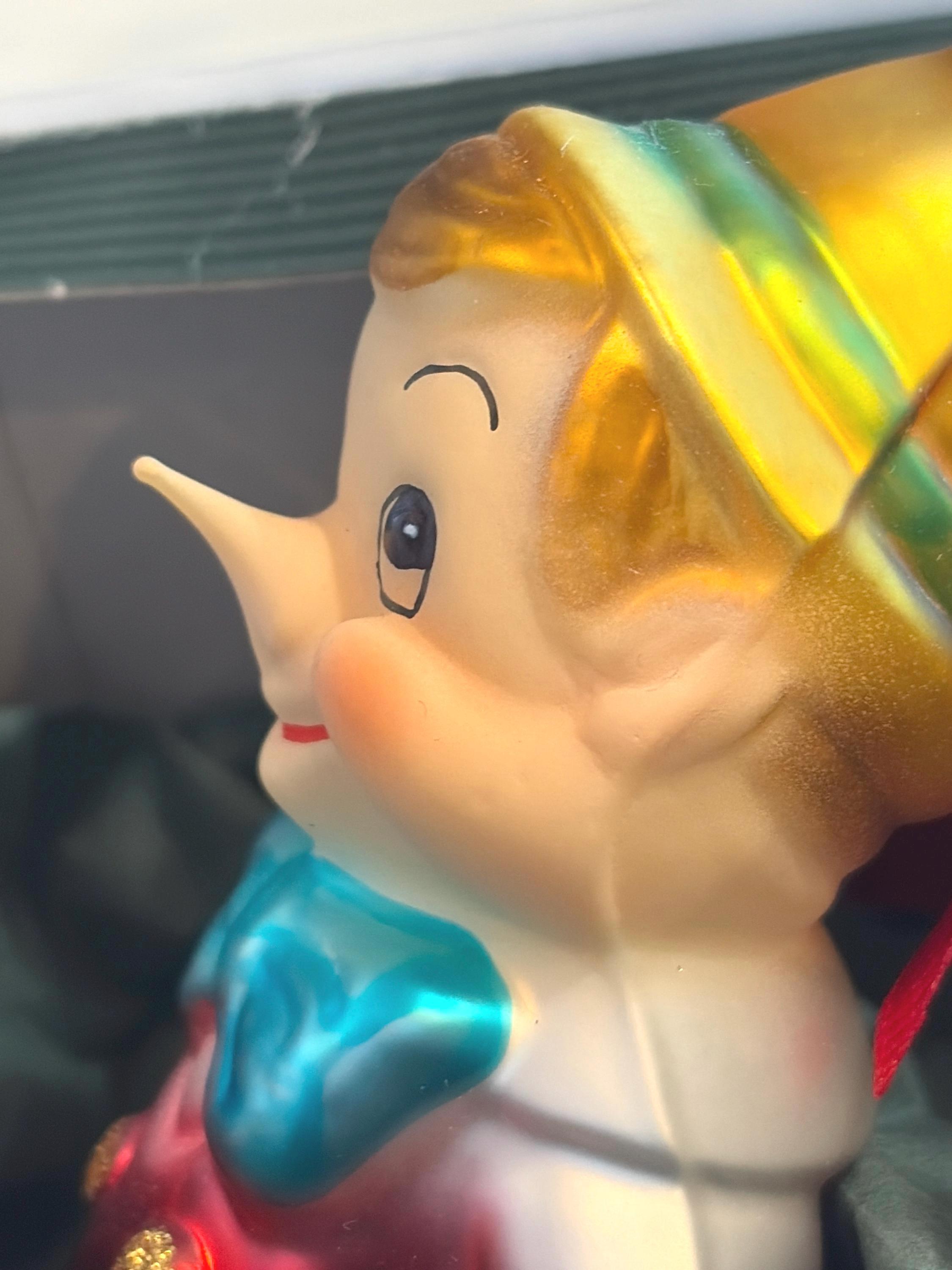 超貴重❣️Walt Disney Pinocchio 1940 ガラス製置物 Vintage Glass Pinocchio - Etsy