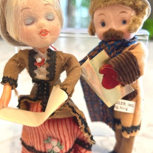 Vintage Christmas Kurt Adler Victorian Carolers Set of 2 (Man & Woman) Kurt Adler Vintage Christmas Tree Ornament, Hong Kong