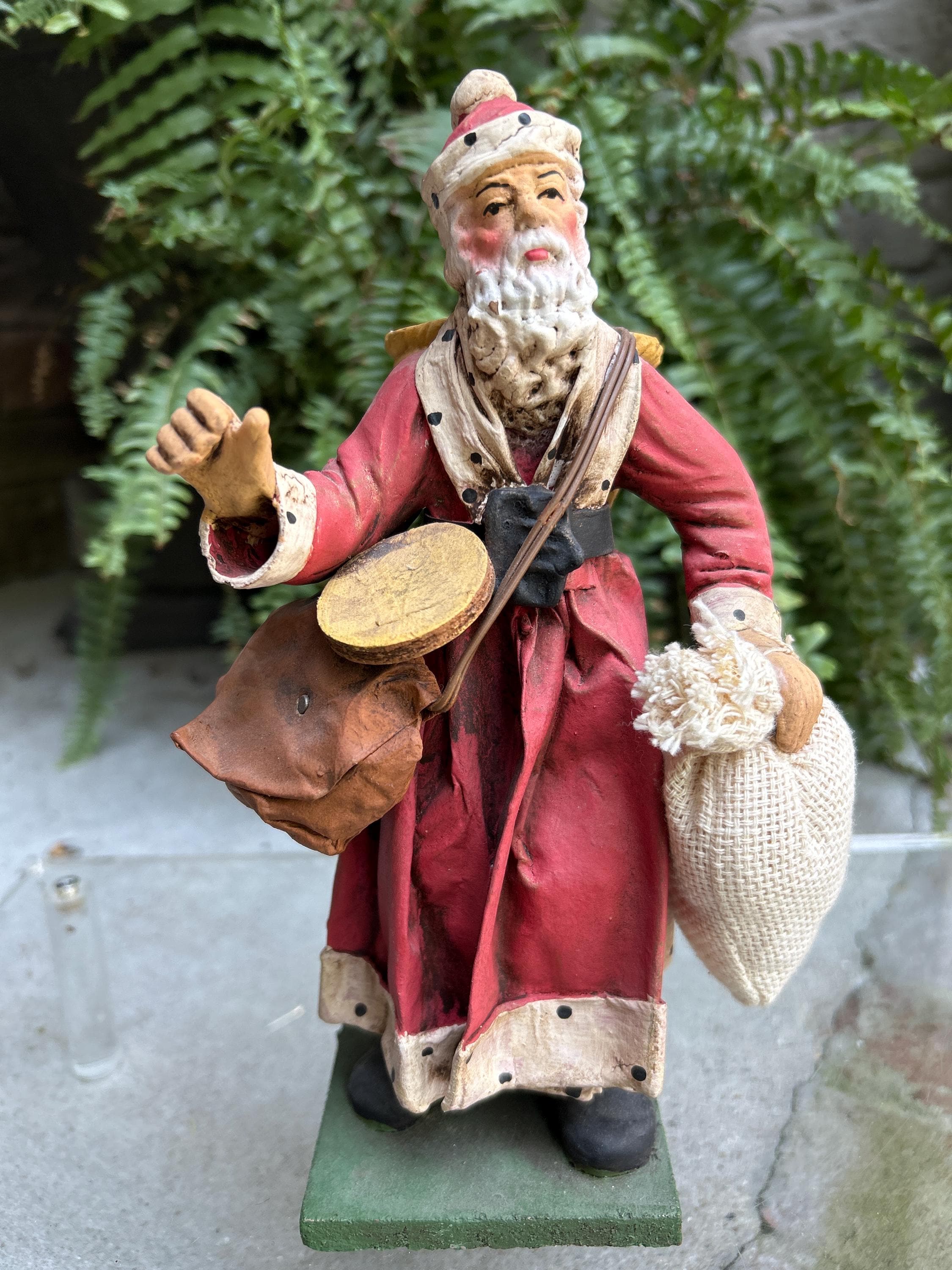 Fabric Mache Santa - Etsy