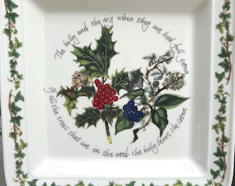 Portmeirion The Holly & The Ivy Square Plate