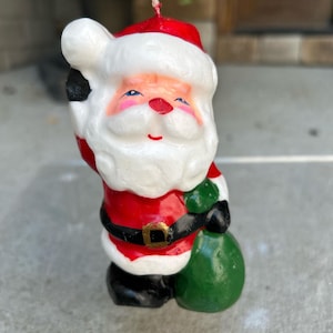 Vintage Christmas Santa Claus Candle, COTC, Coast Orient Trading Co, Unlit Christmas Candle, Christmas decoration