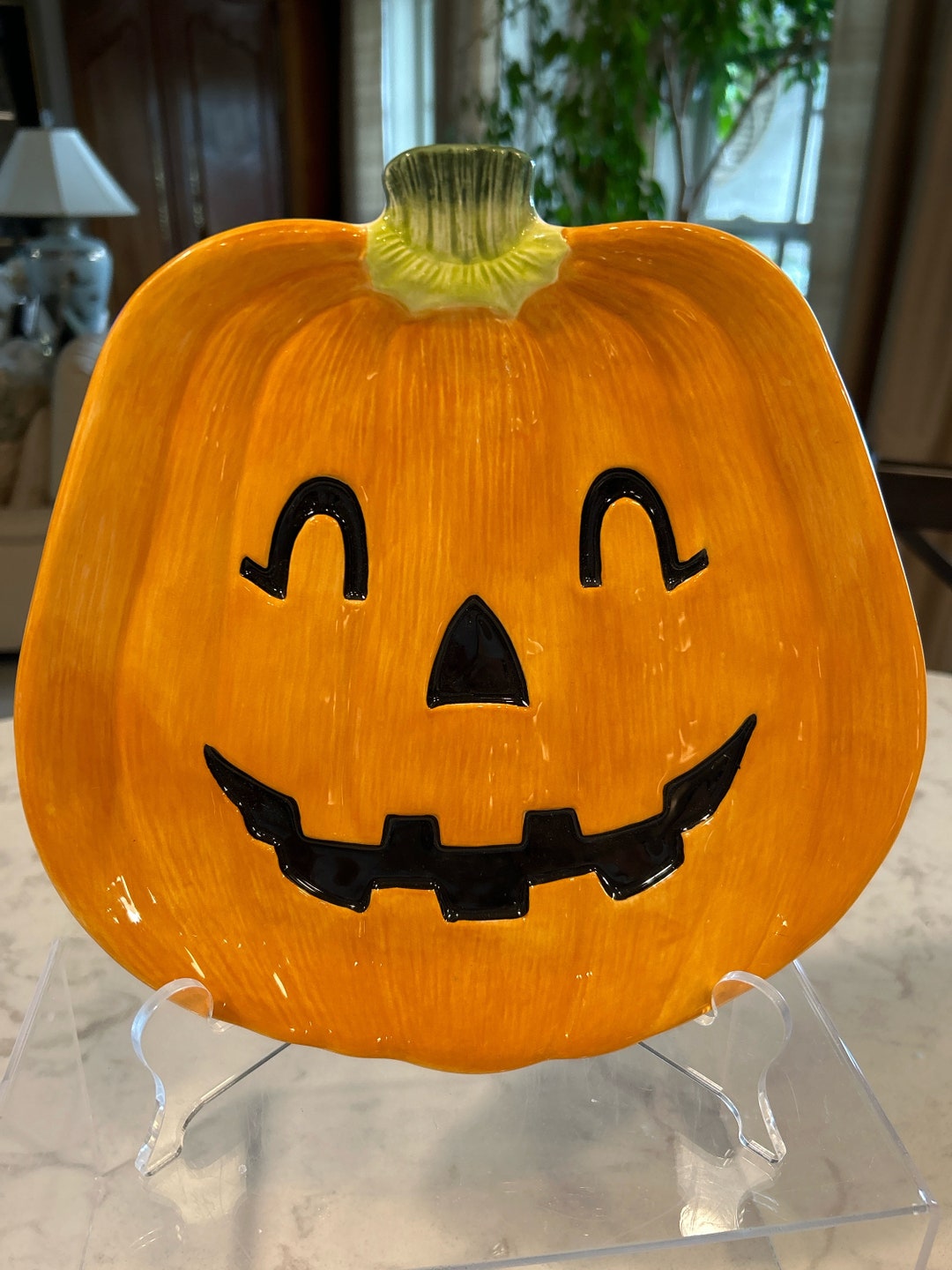 Fitz and Floyd Halloween Jack O Lantern Plate Fitz & Floyd Halloween ...