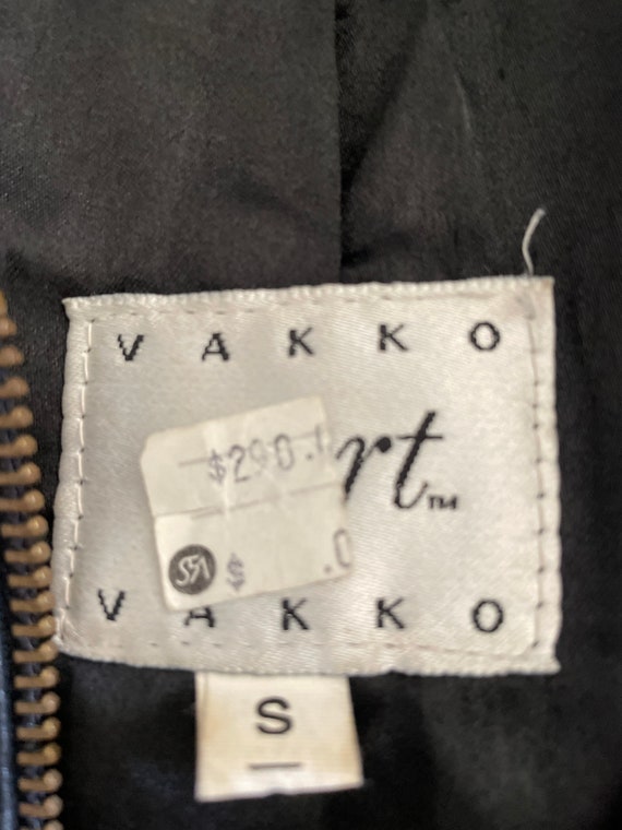 Vekko Sport black leather vest from 1990s. Butter… - image 3