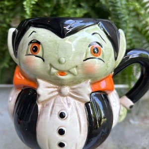 Johanna Parker Halloween Decoration, Mug, Cup, Devil, Spider, Pumpkin, Ghost, Dracula, Bat or Mummy Sold Separately, Hand Painted