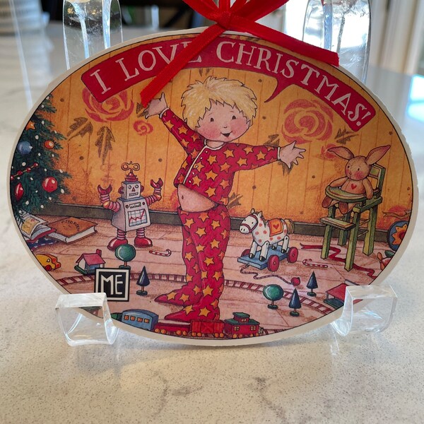 Coussin De Noël Mary Engelbreit Avec Couverture Pliée – Vintage Believe – Multicolore