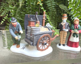 Department 56 " The Coffee Stall", 2 Piece  #58571 Dickens' Village Series 2003  Dept. 56 Heritage Village Collection,  Retired, NIB