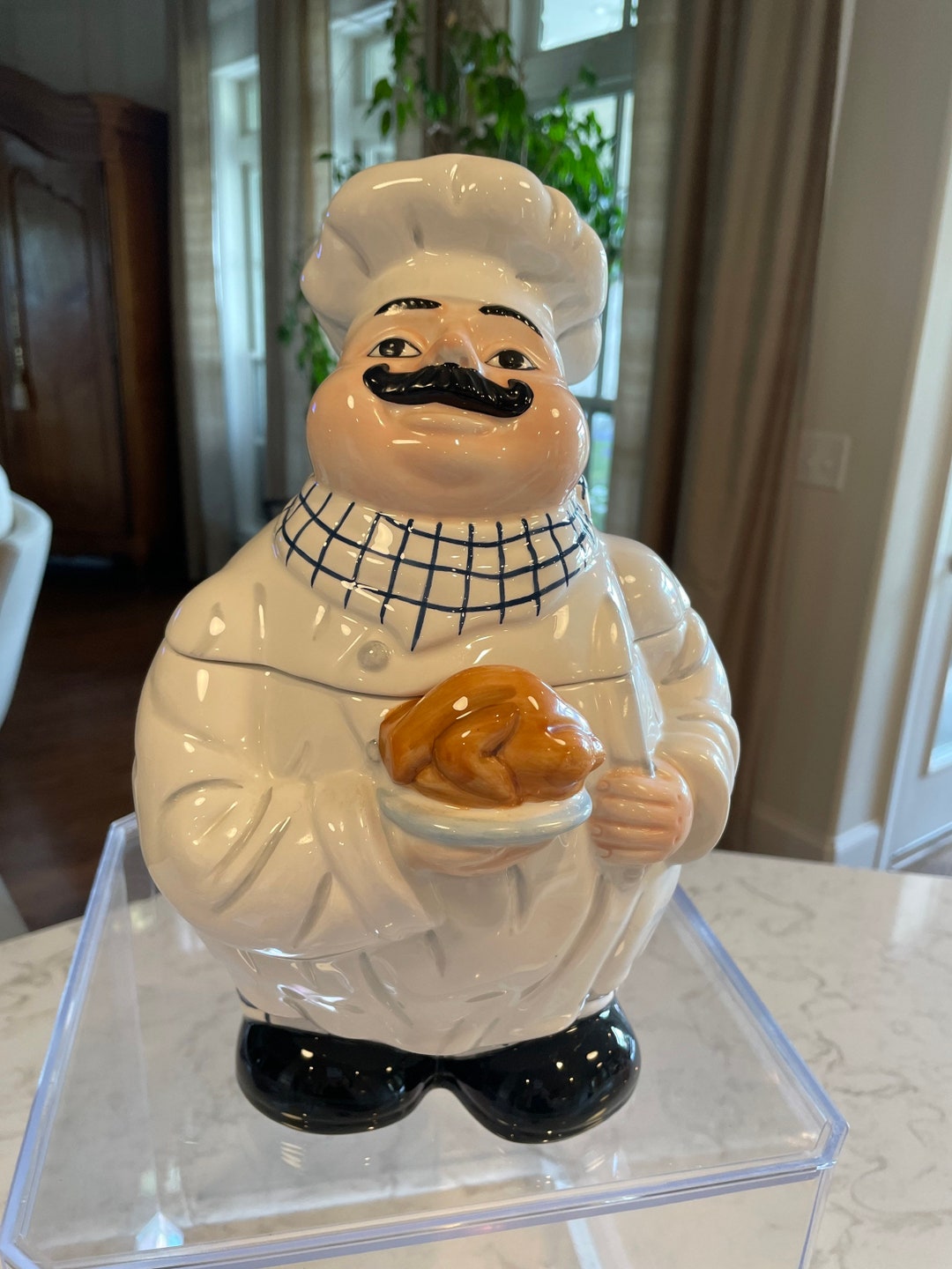 Vintage Chef Cookie Jar Canister by Young's Heartfelt Kitchen Creations