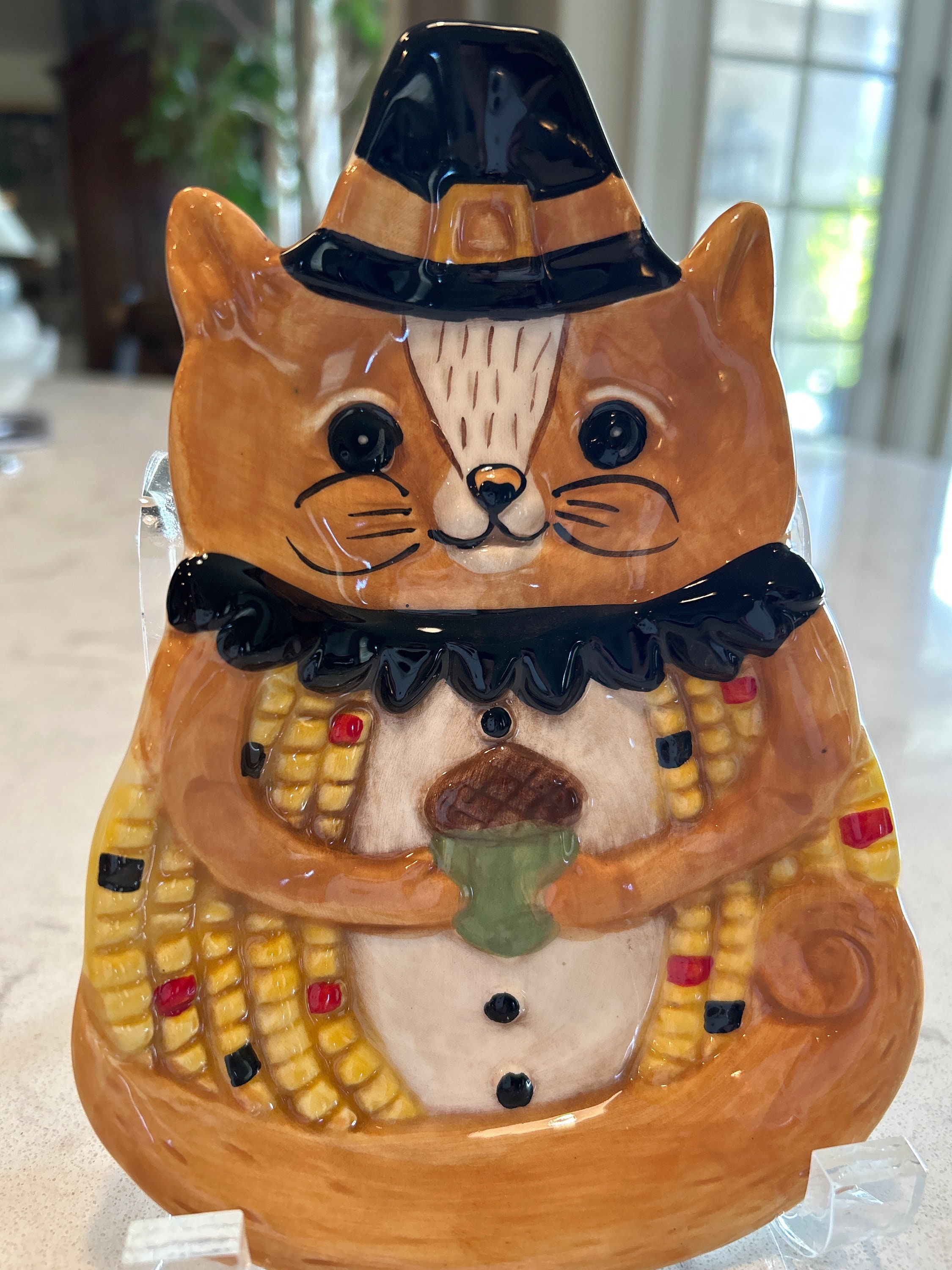 Johanna Parker Fall Thanksgiving Critter, Trinket Candy Dish