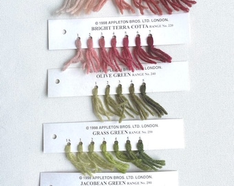 Appleton Wool Tapestry Needlepoint Yarn Hank ( 60 yrds) Select Colors 150-900