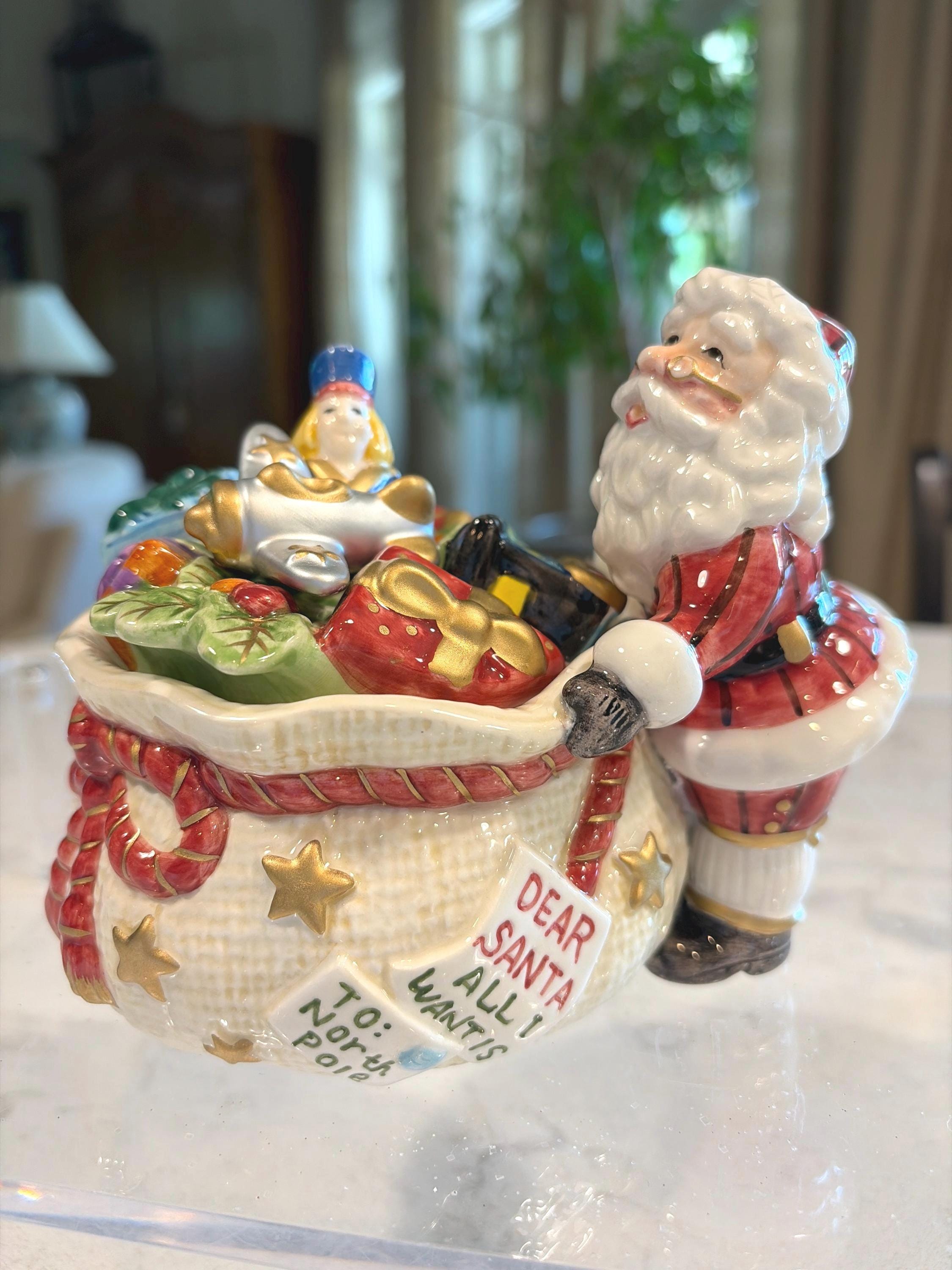 Fitz and Floyd Santa With Sack - Etsy