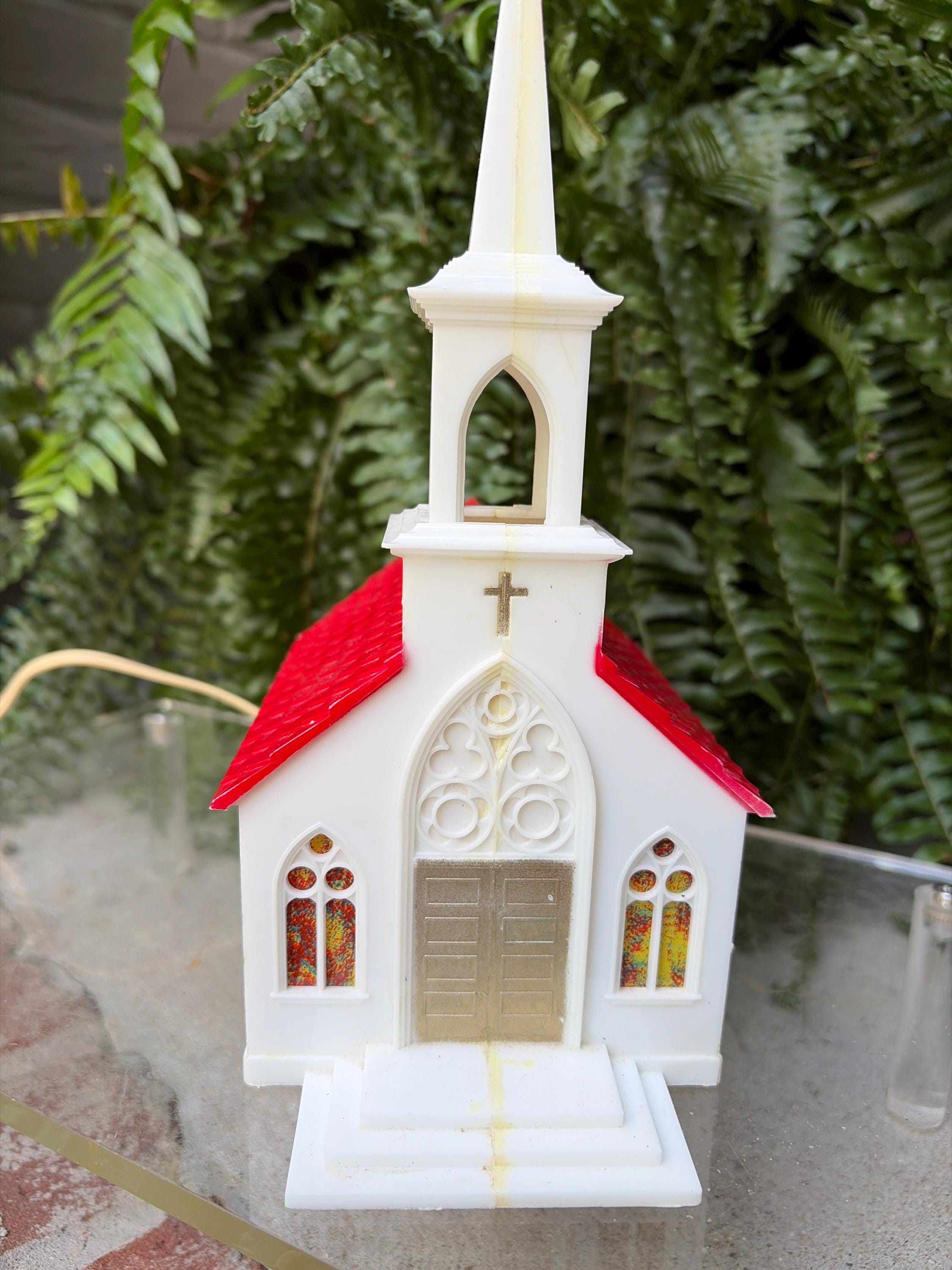 Plastic Light up Church - Etsy