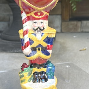 Vintage Christopher Radko Nutcracker 'Dandy' Candle Holder ©2003 Vintage Christmas Radko Candle Holder, Nutcracker Candle Holder