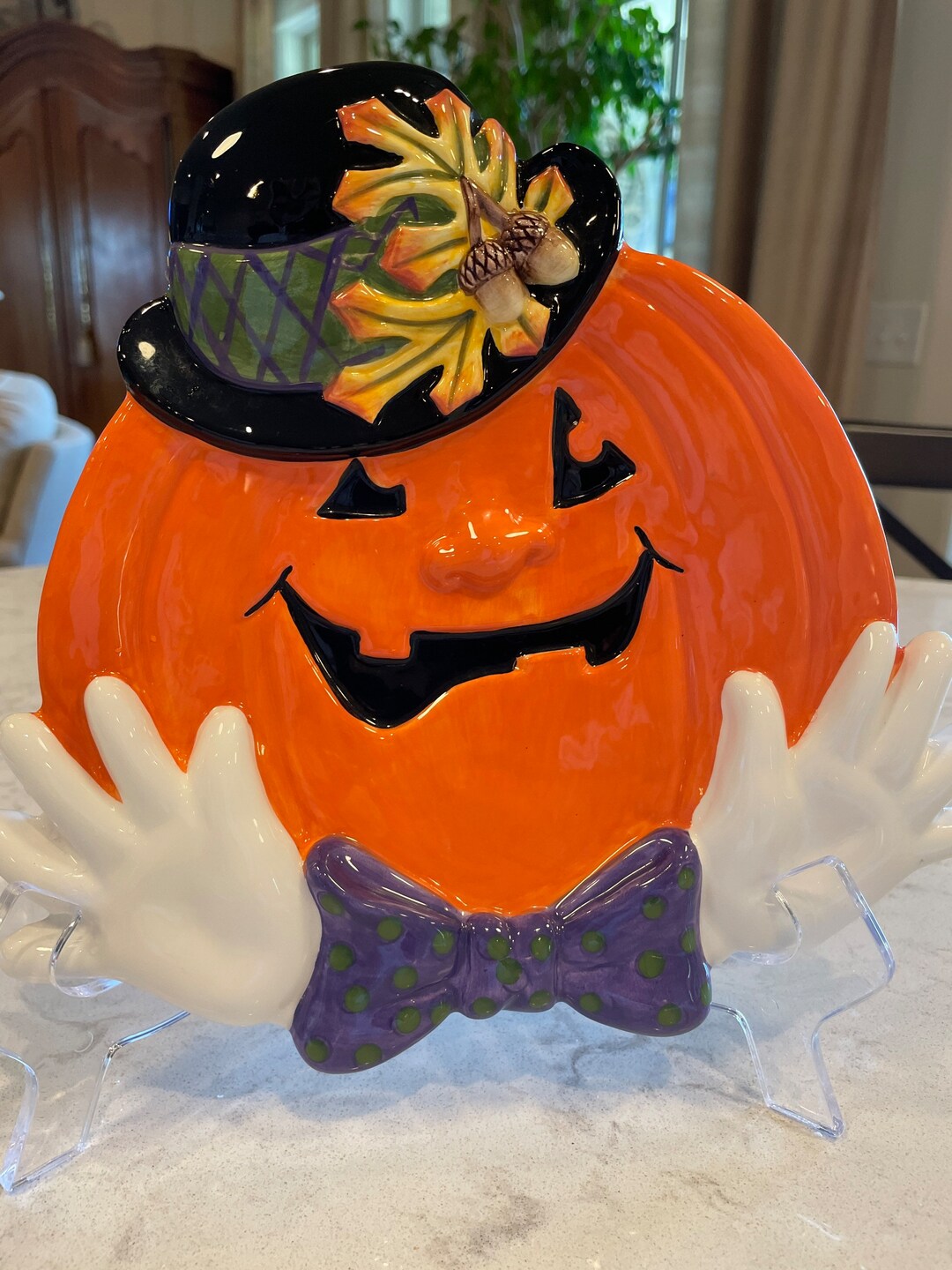 Fitz and Floyd Halloween Vintage Plate Wall Decor Fitz Floyd Etsy