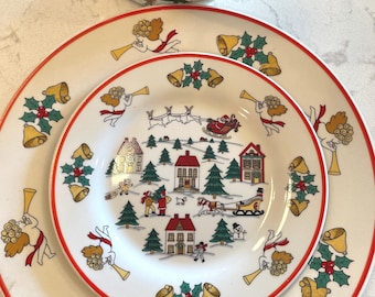 The Joy Of Christmas Jamestown 1987 Made in Japan for Action Industries Christmas China Christmas Decoration, Dinnerware