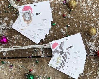 Sheep Lamb Tags Round Paper Gift Tags Set of 10 - Etsy