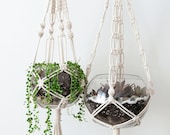 MACRAME PLANT HANGER, indoor hanging planter, plant holder, modern macrame home decor, houseplant, terrarium, indoor plant, plant lover gift