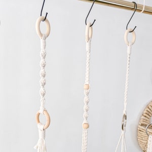Macrame Plant Hanger Extender, Macrame Extension, High Ceiling Long Hanging Planter Indoor Houseplants, Hygge Hanging Plant Pot Accessories