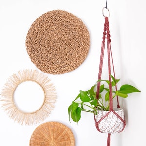 Macrame Plant Hanger, Large Small Hanging Planter Indoor Plant Holder, Houseplant, Modern Boho Hygge Scandinavian Home Decor, Plant Mom Gift