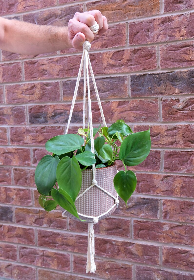 SET of 2 PLANT HANGERS Simple Hanging Planter Indoor Plant Etsy
