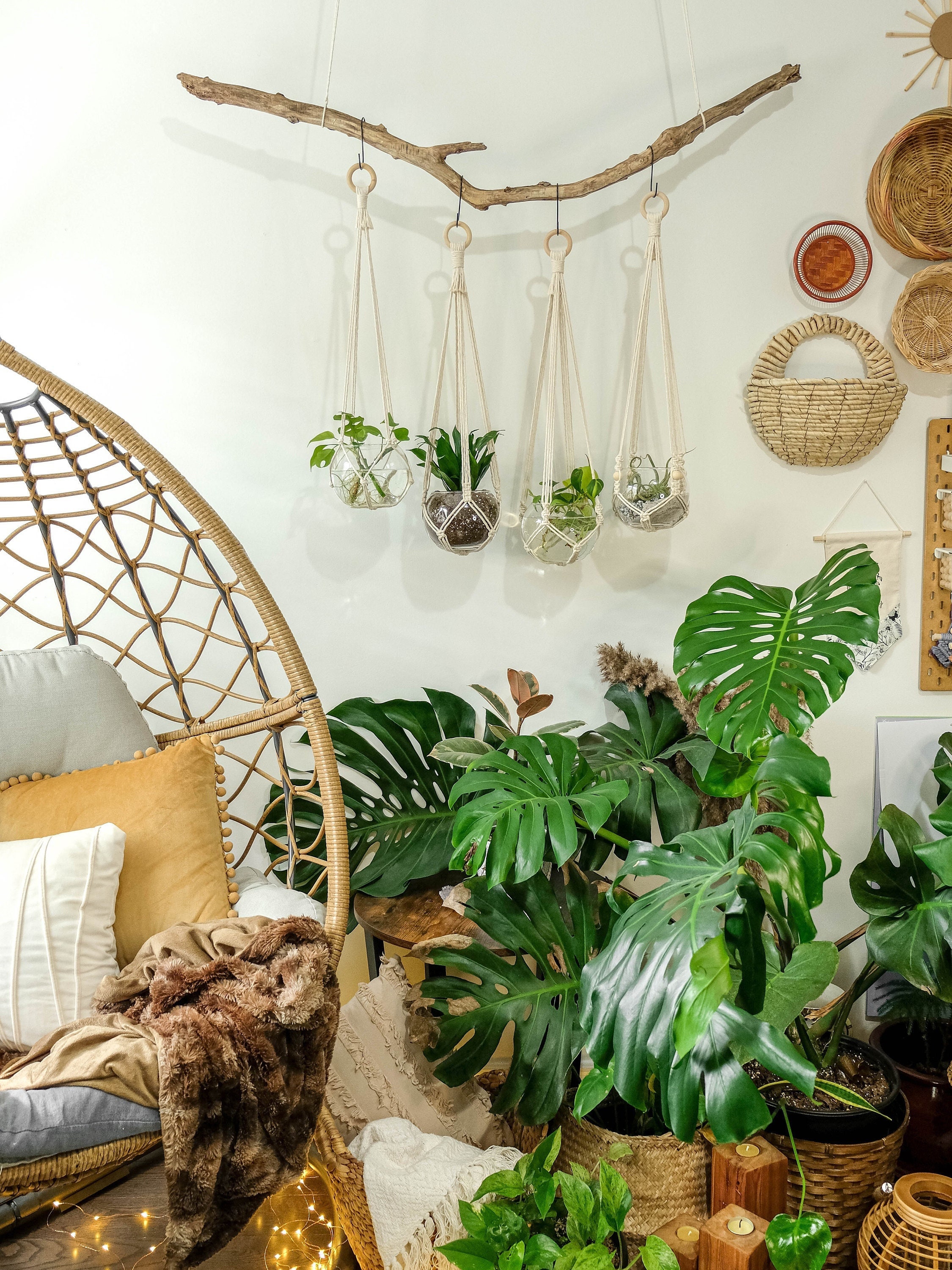 Planta Colgante Artificial De Eucalipto En Maceta Galvanizada - Decoración Rústica Para Interiores
