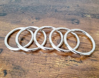 Anillos de metal, Anillo de macramé, Anillo de acero inoxidable, Suministros de macramé, Anillo de metal inoxidable, Anillos para colgar plantas DIY, Anillo de acero inoxidable de 2,5 pulgadas