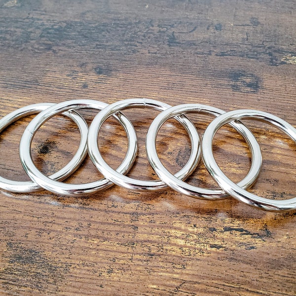 Metal Rings, Macrame Ring, Stainless Steel Ring, Macrame Supplies, Stainless Metal Ring, DIY Plant Hanger Rings, 2.5 inch Stainless Ring