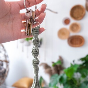 Cute Key Rope Macrame Keychain, Cute Rope Key Chain Tassel Fringe, Short Small Keys ...