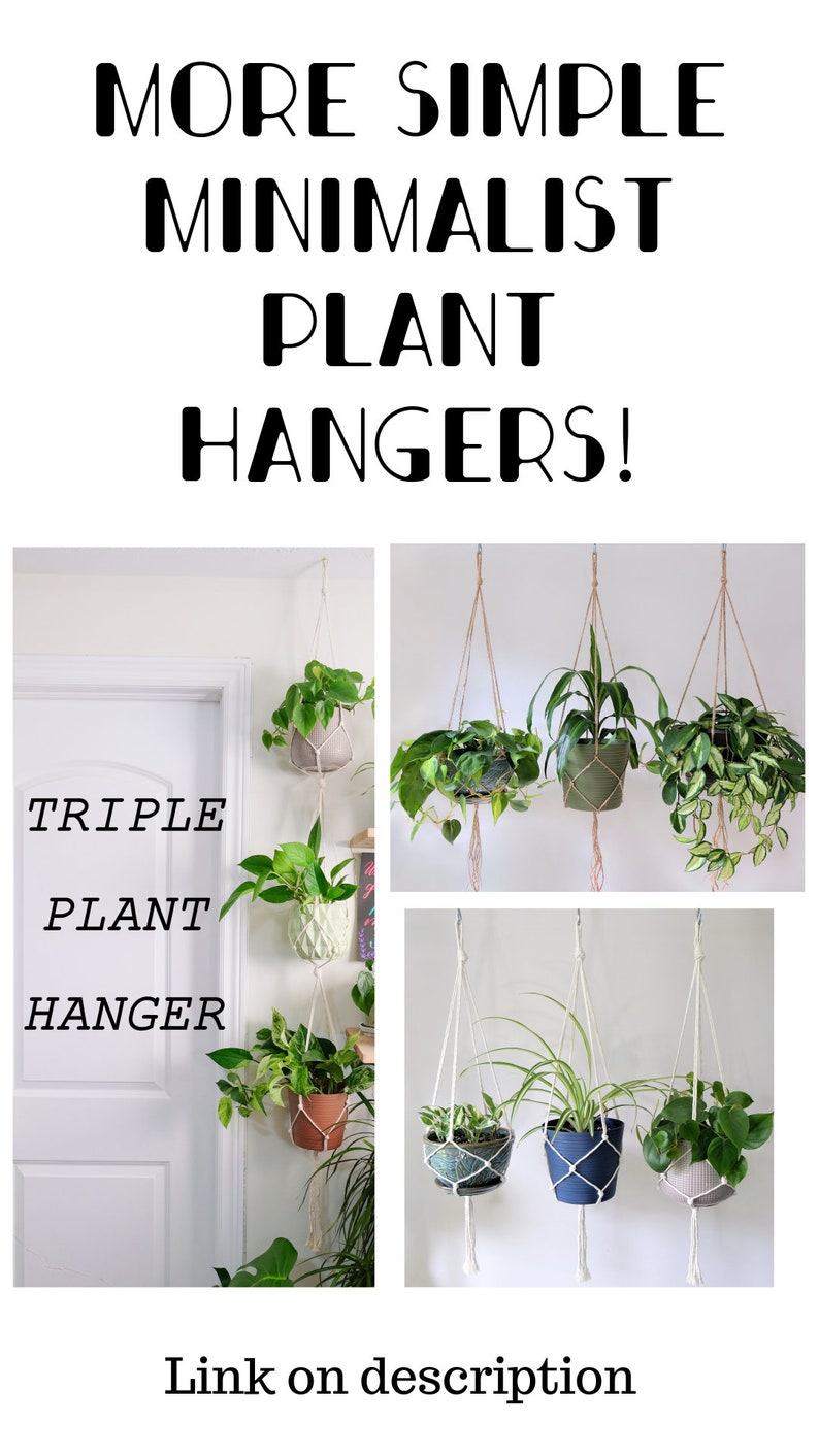 Tier Planter, Two Tiered Hanging Planter, Hanging Planter, Hanging Plant Holder, Hanging Planter Indoor, Double Plant Hanger, Plant Hanger image 9