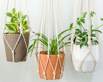 Plantenhanger zonder kwastje, plantenhanger zonder kwastje, macramé plantenhanger kwastje, macrame plantenhanger kwastje, macramé plantenhanger minimaal, macramé plantenhanger