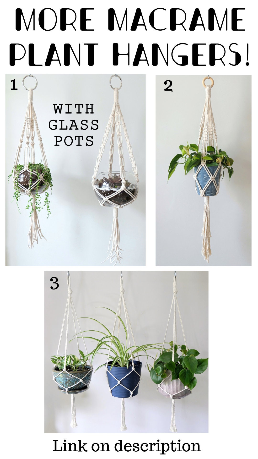 PLANT HANGER hanging planter indoor macrame plant hangers | Etsy