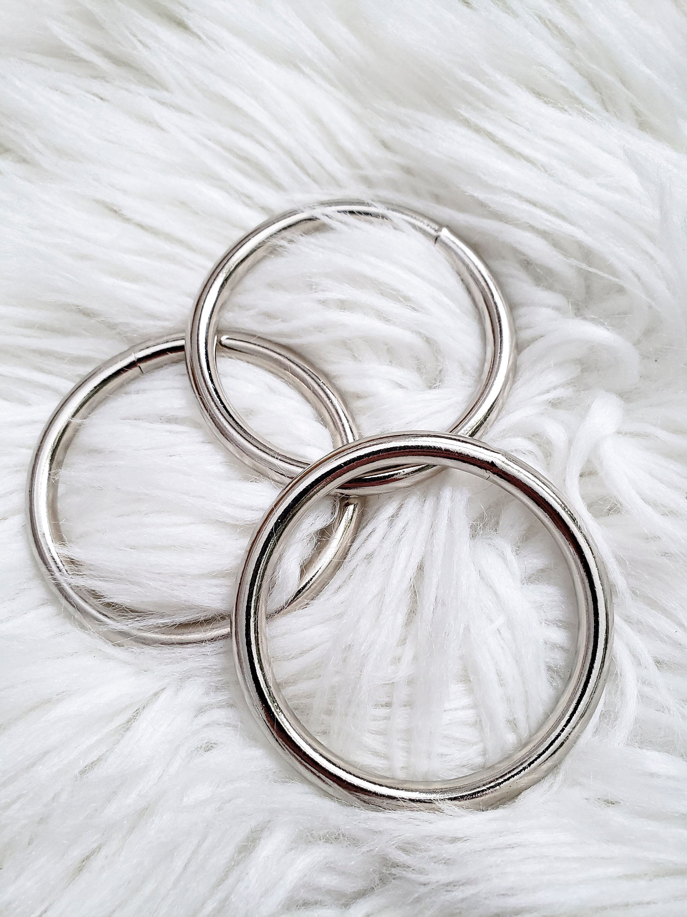 5/8 Metal O Rings Non Welded Nickel 50 PCS