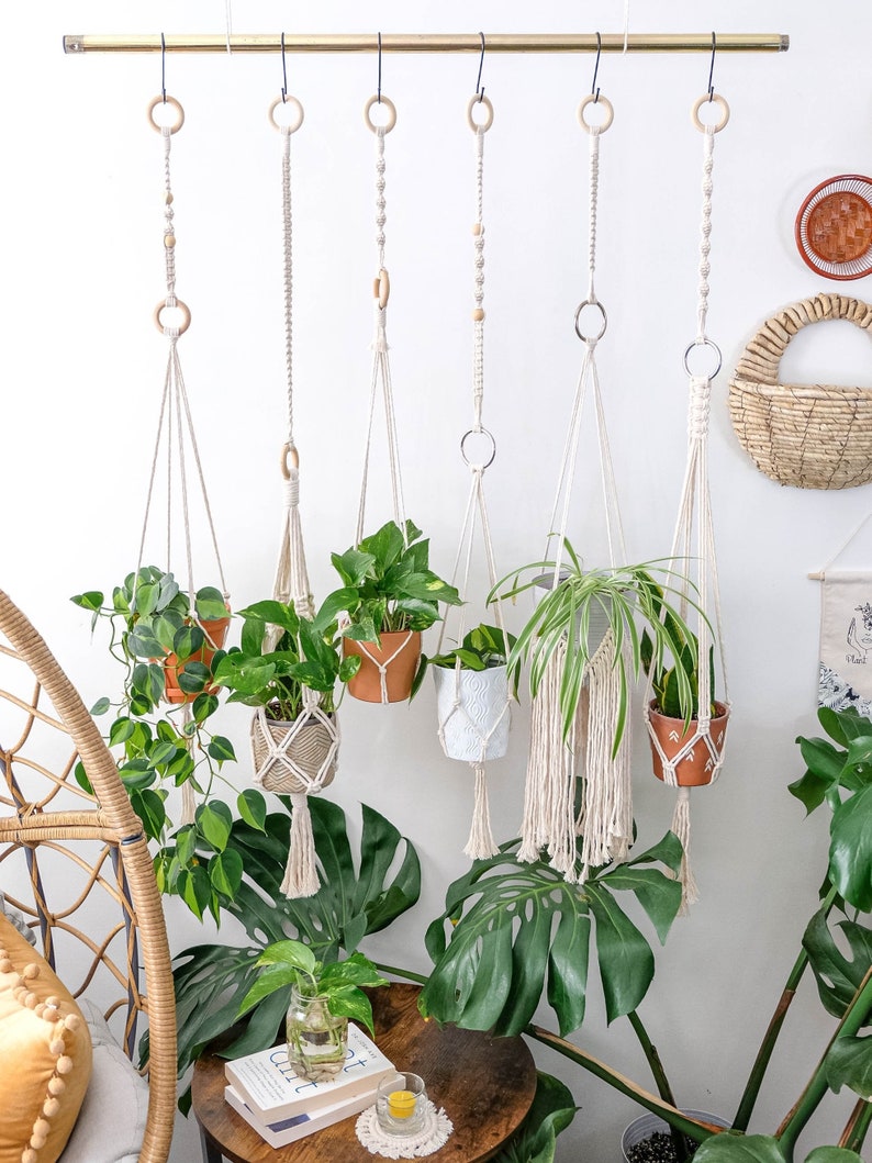 Macrame Plant Hanger Extender Macrame Extension High Ceiling Etsy