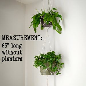 Tier Planter, Two Tiered Hanging Planter, Hanging Planter, Hanging Plant Holder, Hanging Planter Indoor, Double Plant Hanger, Plant Hanger image 5