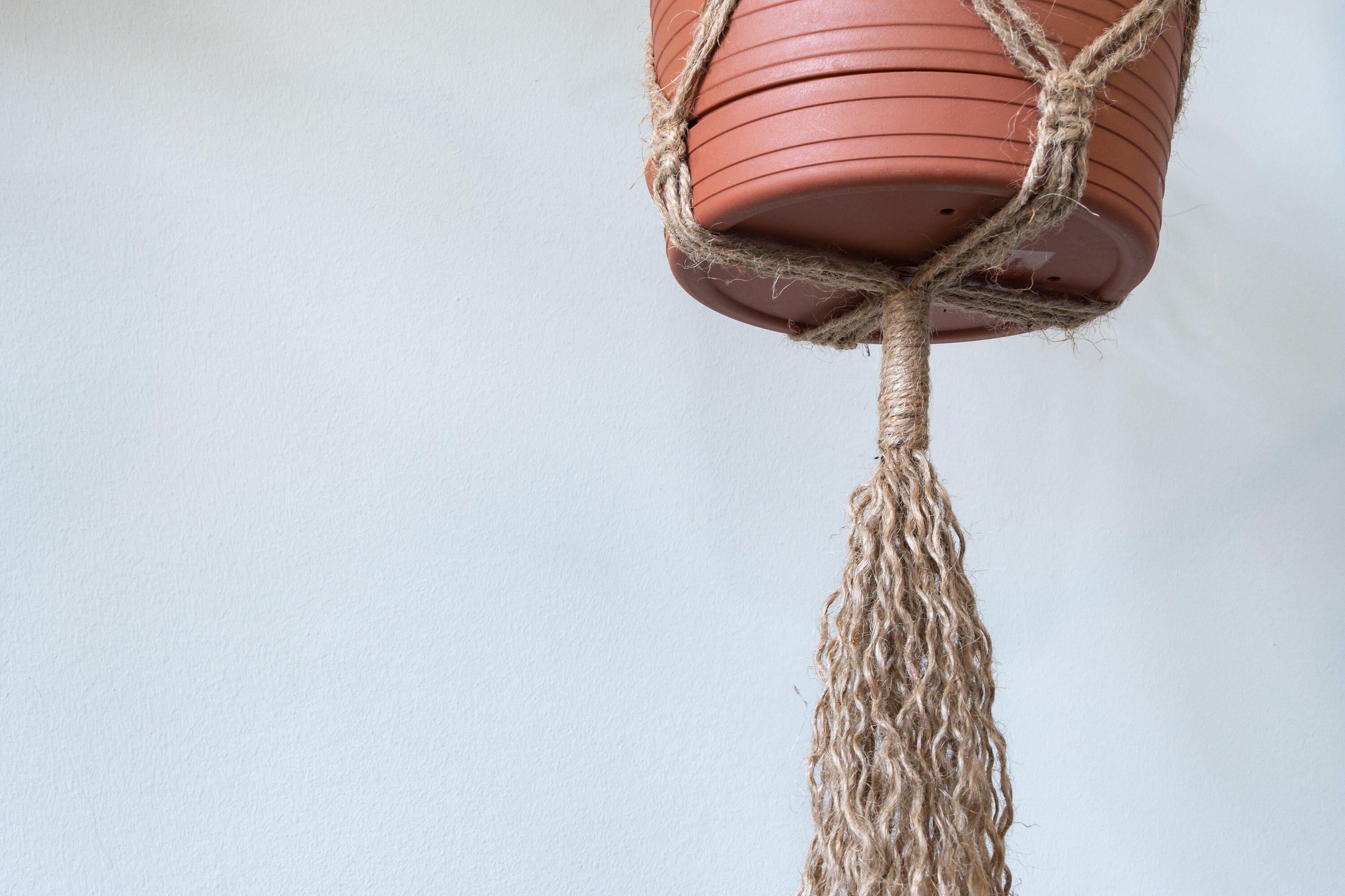Vintage macramé plante cintre intérieur extérieur ... – Grandado
