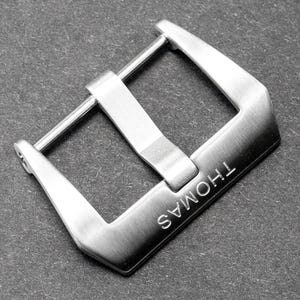 Brushed Screw-in Stainless Steel Buckle for Watch Strap with Logo