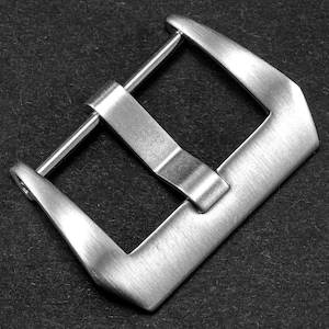 Fivela de aço inoxidável escovado com rosca para pulseira de relógio