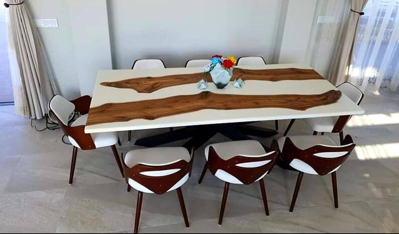 The 7 Best Epoxy Resin Dining Table Top Reviews In 2021 1
