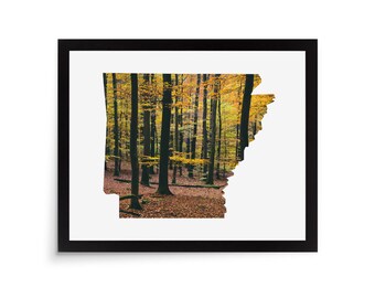 Arkansas State Photo Mat – 8x10 White Cardstock Picture Frame Mat