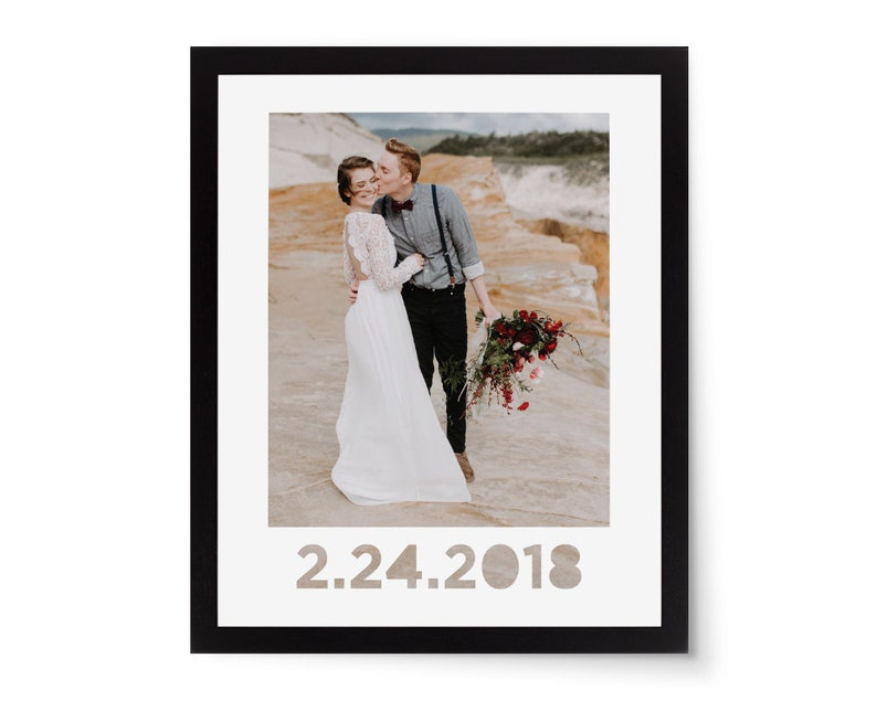 8x10 Custom Photo Mat Picture Frame Mat Customizable Text Etsy