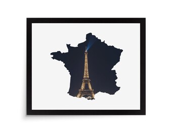 France Photo Mat - 8x10 White Cardstock Picture Frame Mat