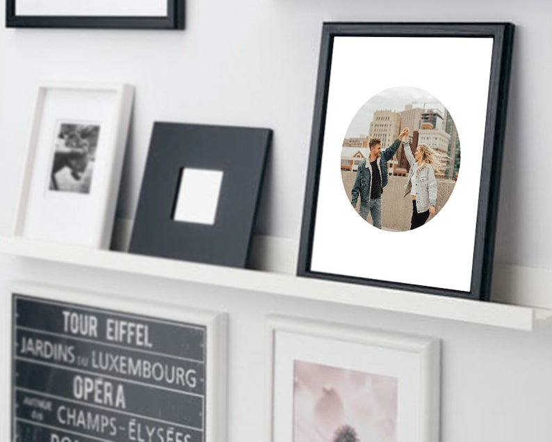 8x10 Circle Photo Mat Picture Frame Mat Photo Frame Mat Etsy