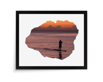 Kauai Hawaii Photo Mat - 8x10 White Cardstock Picture Frame Mat